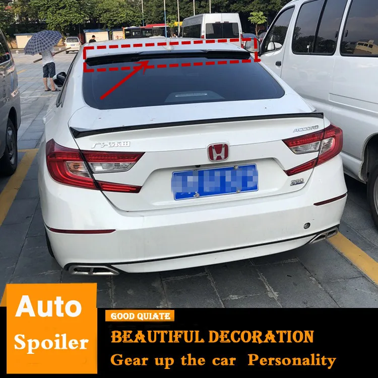 Для Honda Accord спойлер на крышу 2018 2019 Новый высокое качество абс материал заднее