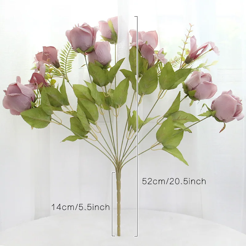 11 бутонов искусственных шелковых полишизовых свадебное украшение искусственный