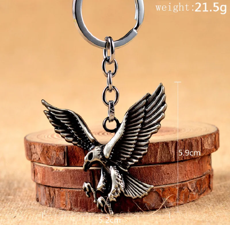 Брелок с фигуркой орла крутые цепочка для ключей мужчин ястреб ключница
