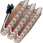 Модифицируемая светодиодная Пиксельная полоса светильник щения 5050 RGB SK6812 полоса 5 в 144 светодиодов60 Светодиодный Дов мини 3535 как WS2812B водонепроницаемая 8 мм 4 мм Печатная плата декор 1 м 2 м