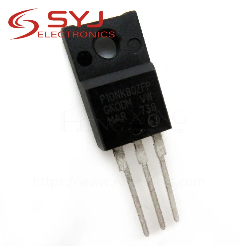 

10 шт./лот STP10NK80ZFP P10NK80ZFP 10N80 TO-220F 10A 800V новый оригинальный в наличии