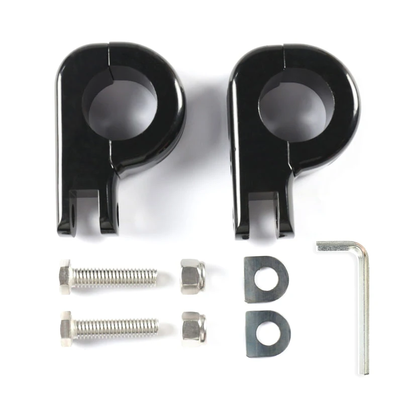 

Motorcycle Foot Pegs Adjustable FootPegs FootRest Universal Fit For 1-1/4 "(32mm) Highway Engine Guards Harley Motorcycle Series
