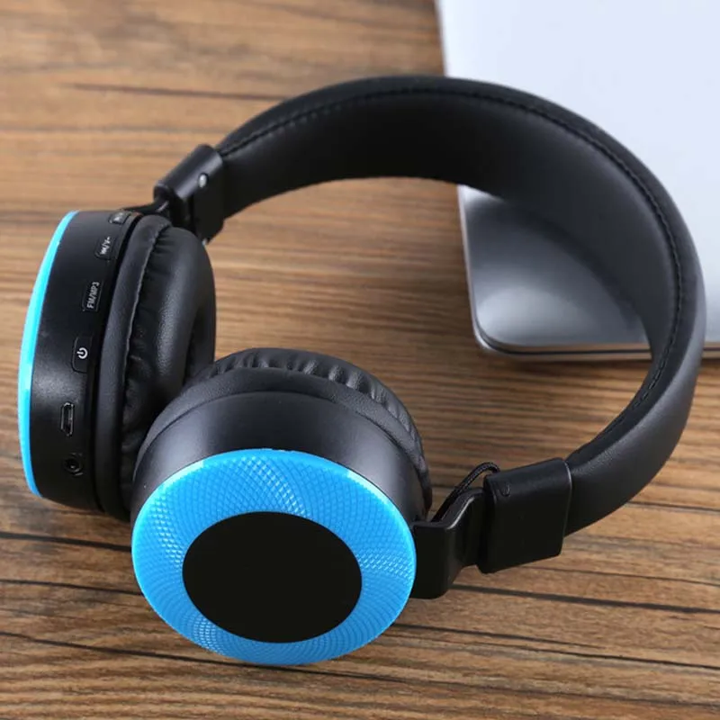Новое поступление стерео наушники Беспроводная гарнитура Bluetooth 5,0 модные наушники с микрофоном аудио MP3 Play для iPhone samsung PC - Цвет: sky blue