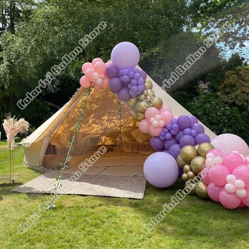 

Wedding Birthday Party Decoration Double Maca Pink Gold Latex Balloon Garland Arch Holiday Event Backgound Baby Shower Decor