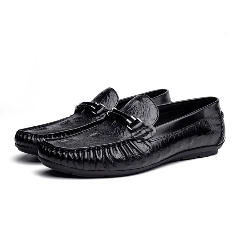 

Brand Spring Summer Hot Sell Moccasins Men Loafers High Quality Genuine Leather Flats Comfortable Driving Shoes For Men F19