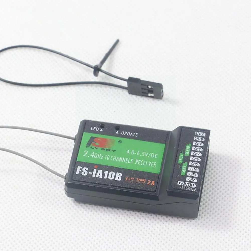 

2.4G 10CH FS-iA10B 10 Channels Receiver FS IA10B For Transmitter FS-I10 FPV RC Aircraft FS-I6S Quadcopter Helicopter S6D8