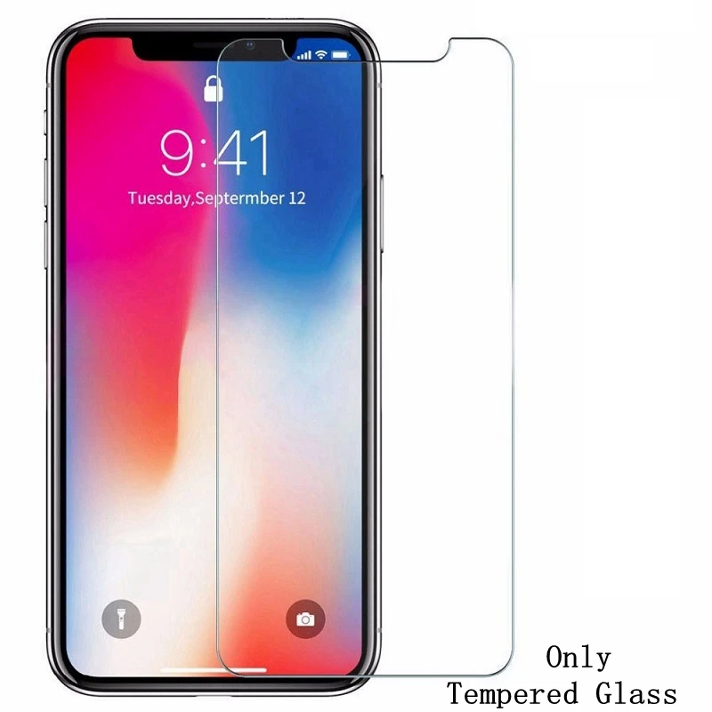 2 в 1 закаленное стекло для iphone 11 pro max X XR XS Max Защита экрана 6 6s 7 8 plus объектива камеры