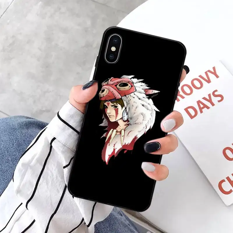 

Japanese Anime Princess Mononoke Phone Cases for iPhone 11 12 pro XS MAX 8 7 6 6S Plus X 5S SE 2020 XR mini