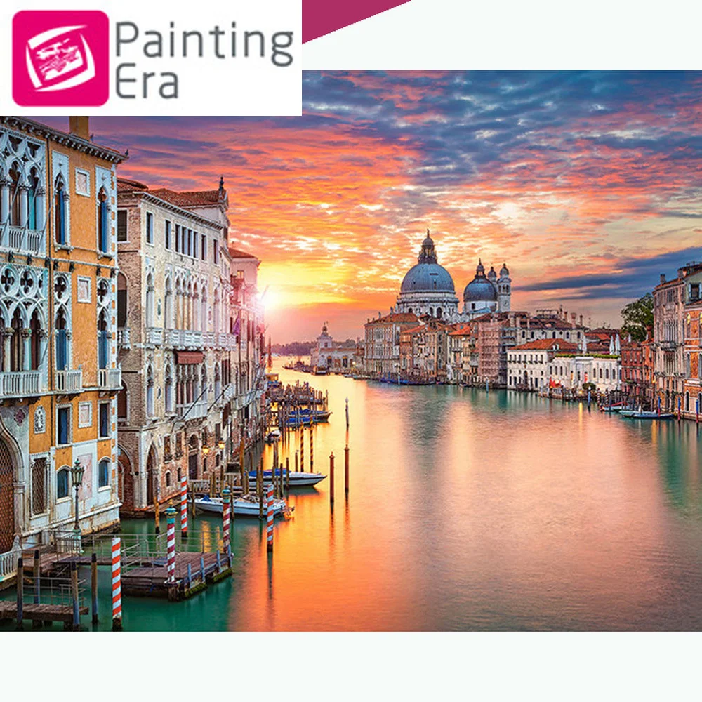 2020 Эра современный город 5D DIY Алмазная картина живописная вышивка полный пакет 3D