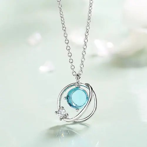 

Star key necklace female Korean version of the girl heart collar chain pendant female 3 sets of gifts