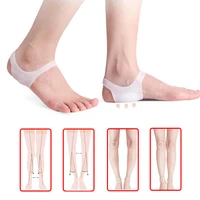 2pcs silicone orthopedic insole pads men women o shaped leg foot valgus correction non slip shoes foot care tool pedicure insole