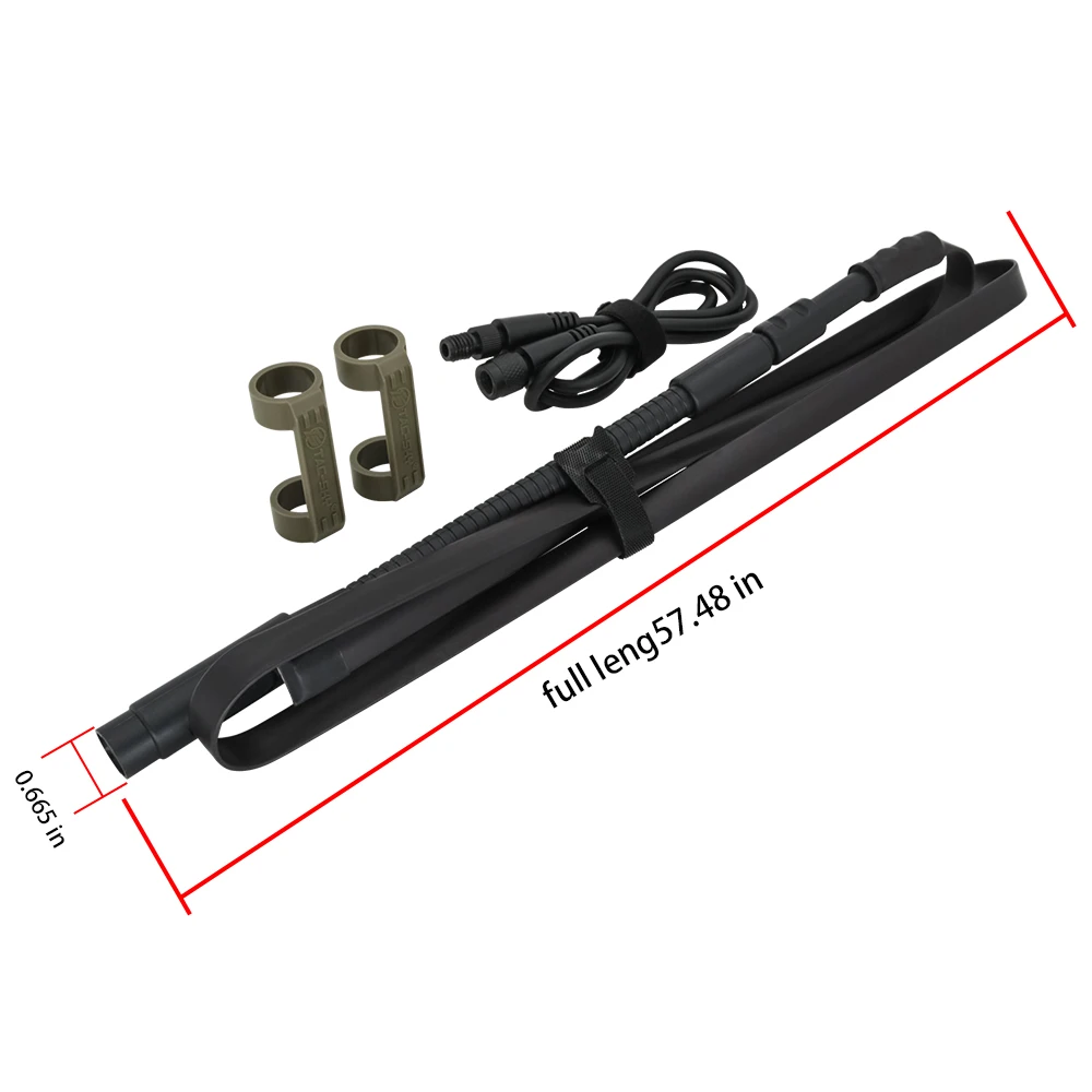 Tactical headset adapter PRC-148/152 simulation virtual antenna box (no function) outdoor hunting sports tactical walkie talkie