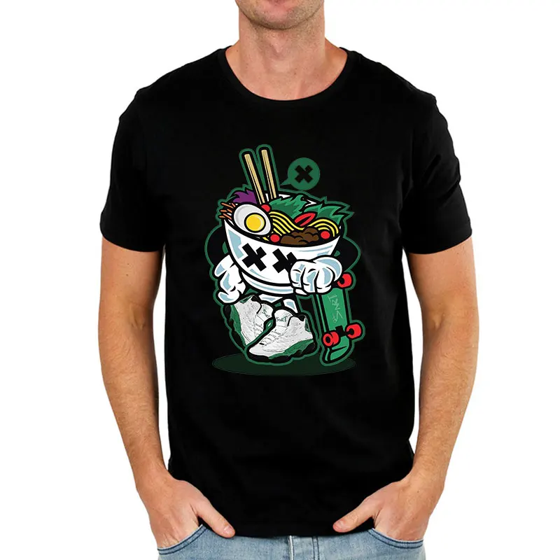 Футболка мужская оверсайз Свободная Повседневная рубашка с принтом