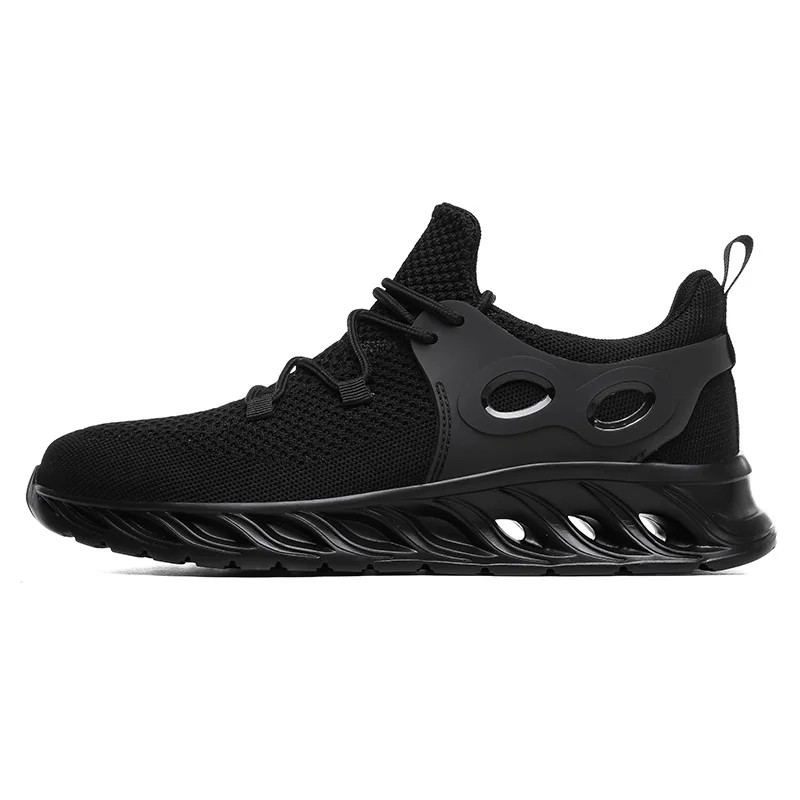 Men's Sneakers Ultralight Breathable Running Shoes Fashion Casual Sports Zapatos Super Comfortable Pop Flexible Jogging Shoes - Цвет: Black-2