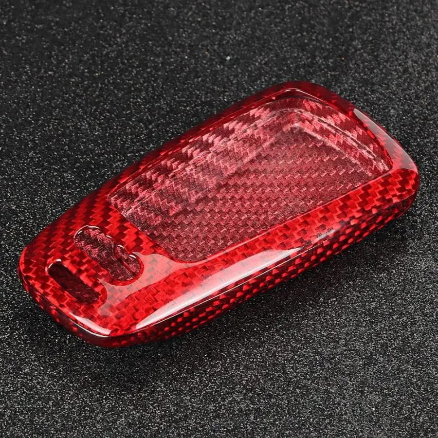 Хит продаж новый брендовый чехол для ключей из углеродного волокна защитная