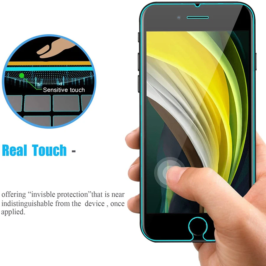 Защитное стекло для Apple iPhone SE 2020 Защита экрана телефона seaphone S E чехол с закаленным