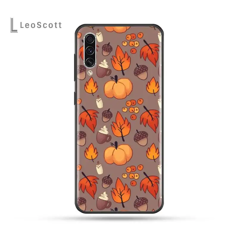 

Pumpkin happy autumn fall Phone Case For Samsung Galaxy M10 20 30 A 40 50 70 71 6S A2 A6 A9 2018 J7 CORE PLUS STAR S10 5G C8