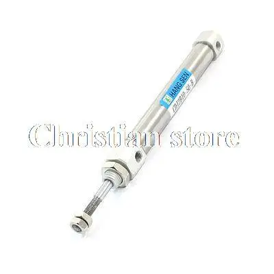 Пневматический цилиндр с наружной резьбой и одним стержнем двойного действия 10