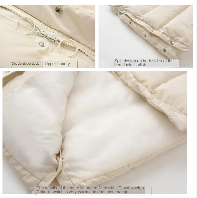 Hooded Winter Jacket Women Parka Warm Thick X-Long Down Cotton Coat Female Loose Outerwear Fashion Clothing