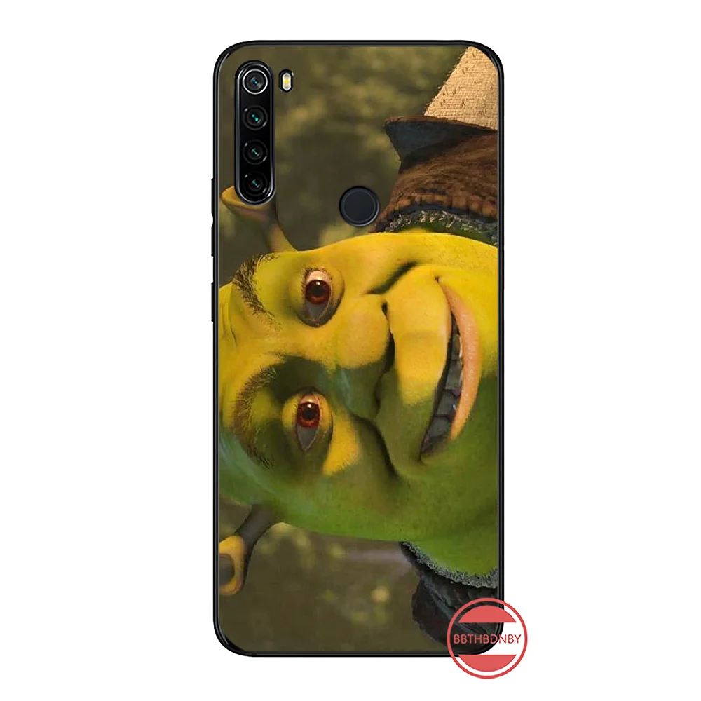 Чехол для телефона shrek черный мягкий резиновый чехол из ТПУ Xiaomi Mi A1 A2 5 6PLUS 8 9 SE Lite MIX
