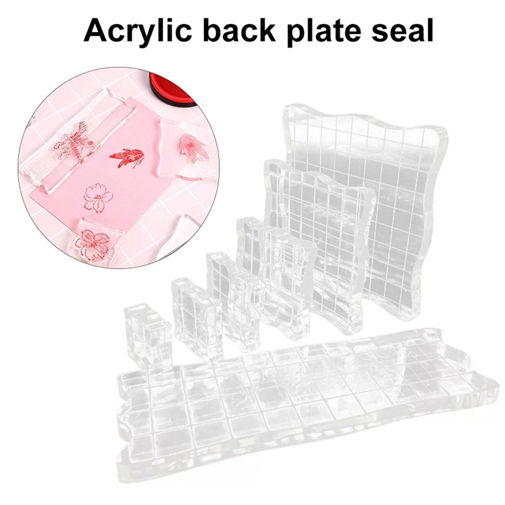 7 шт./компл. прозрачная акриловая подкладка для штампов Скрапбукинг сделай сам
