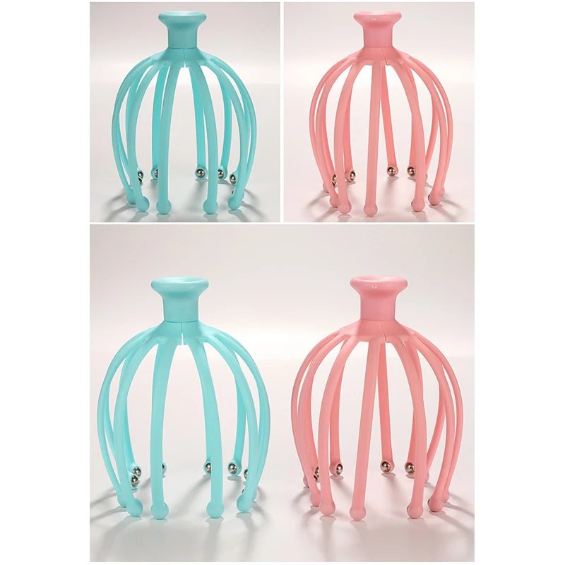 

1Pcs Head Massager Neck Massage Octopus Scalp Stress Relax Spa Healing Alloy Health Care Tool Body Head Massage Beauty Tool