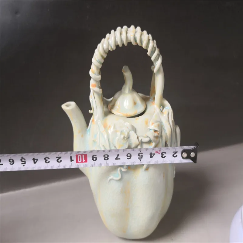 Китайский Старый Фарфор зеленый глазурованный фарфоровый горшок с трещинами |