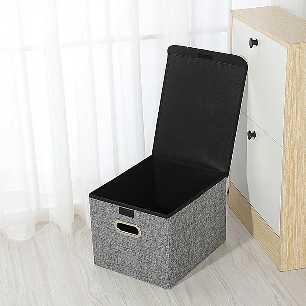 

Containers Home Multipurpose Bedroom Cube Foldable Storage Box Office Closet Living Room Free Standing Non-woven Fabric With Lid