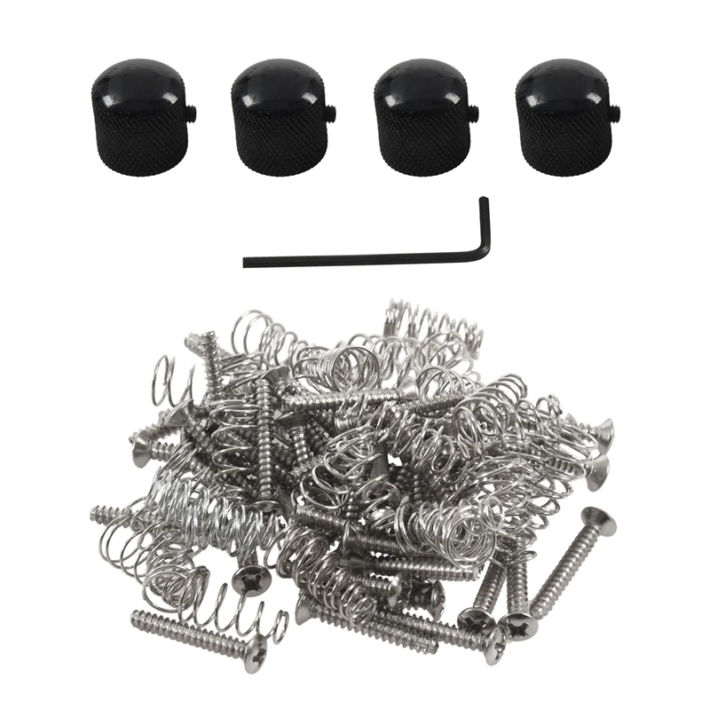 4 шт. гитарные купольные ручки управления для фендера теле Замена черный и 50 хром