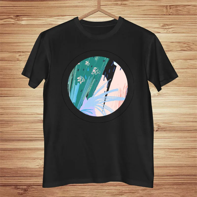 

Summer T-Shirt Women Plus Size Cotton Flower Plants Print Female Short Sleeve Tshirts Casual Fashion Tops Basic Women Tees