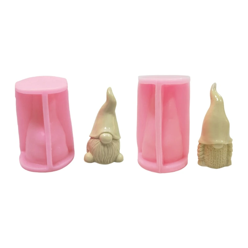 

3D Gnomes Epoxy Resin Mold Aromatherapy Plaster Soap Silicone Mould DIY Crafts Home Ornaments Decorations Casting Tools