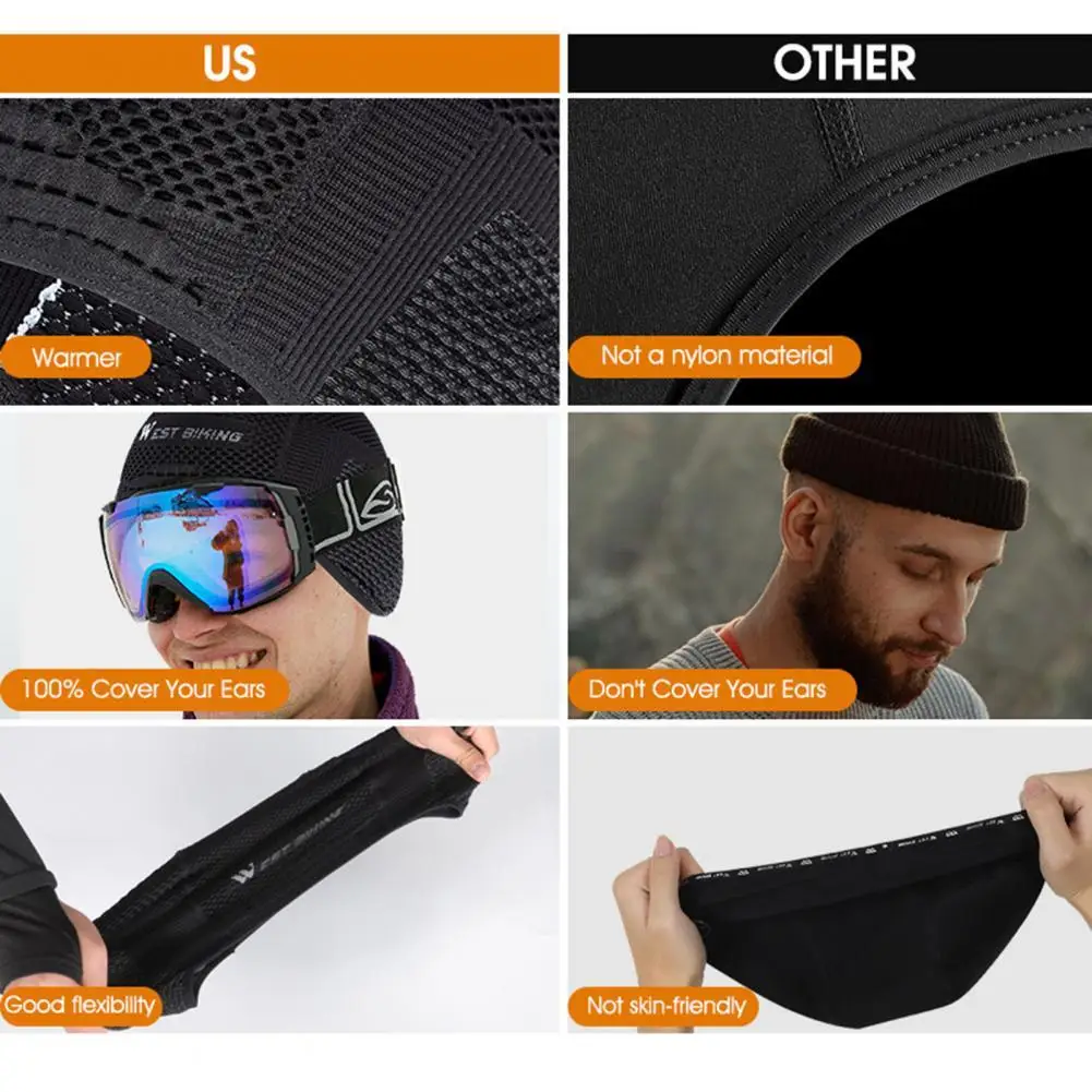 

Cycling Cap Stretchy Cycling Beanie Moisture Absorbing Riding Hat