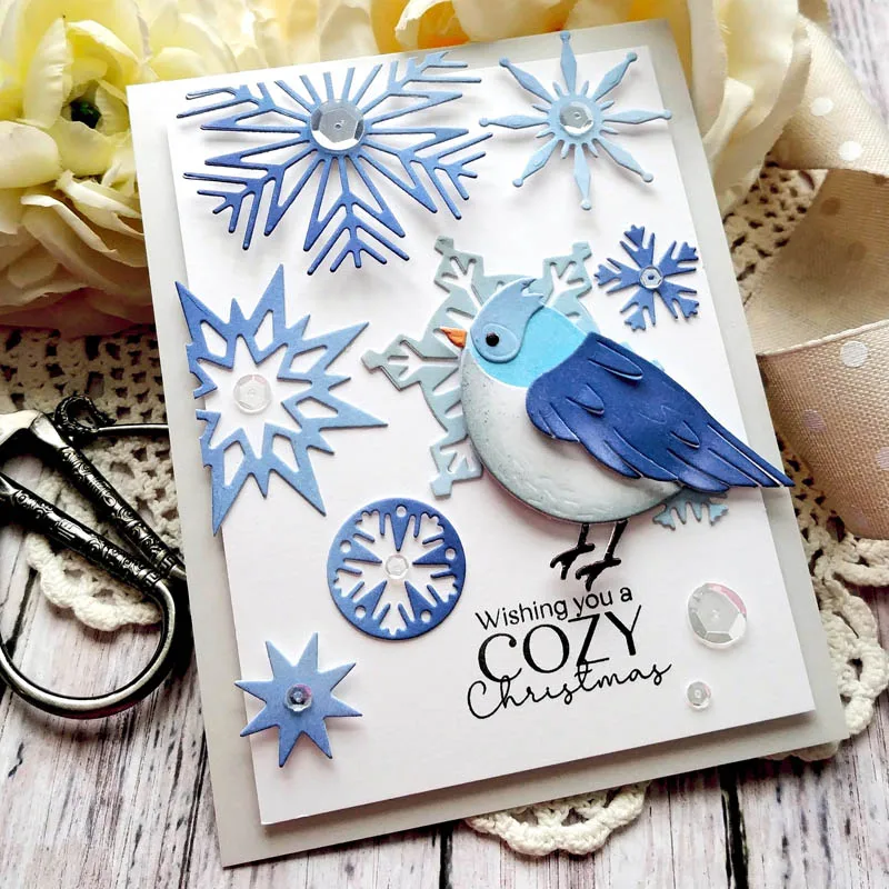 Holiday House Gift Bag Woodwork Banner Starflakes Fir Branches Alphabets Cutting Dies for DIY Scrapbooking Card Crafts 2020 New |