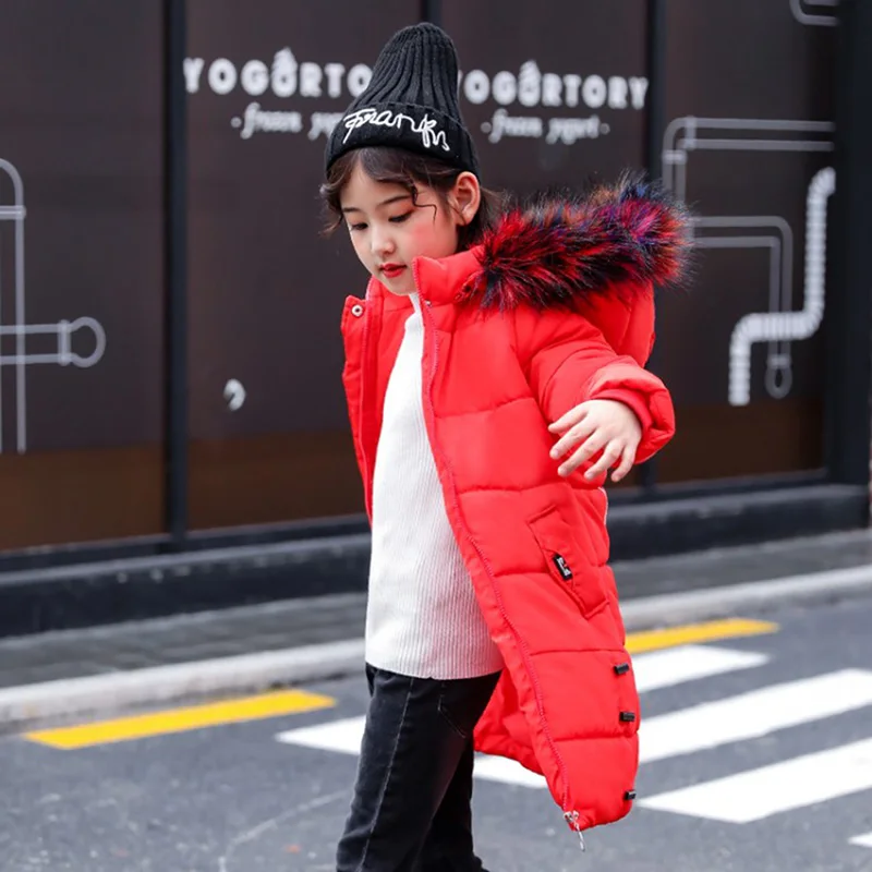 Зимняя куртка для девочек 2020 детская одежда верхняя с хлопковой подкладкой
