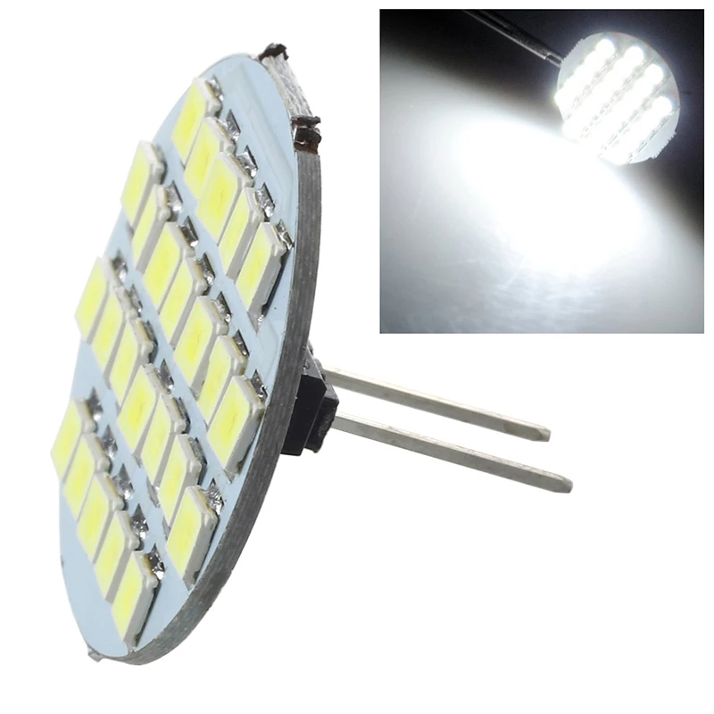 G4 24 SMD Светодиодный точечный светильник лампа DC 12V 90 lm 1 5 W холодный белый 6500