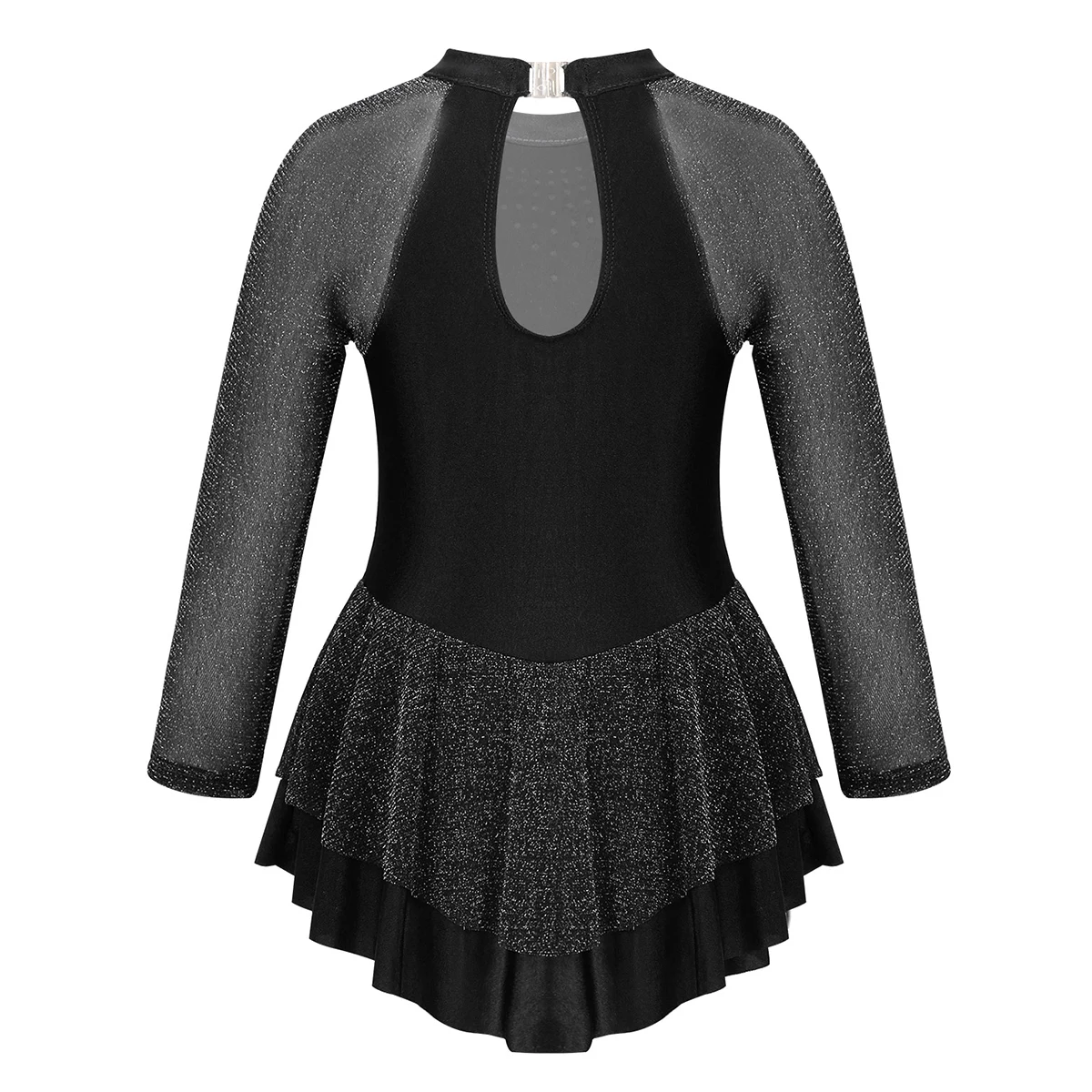 TiaoBug/Детские блестящие балетные гимнастические леотарды со стразами и длинными