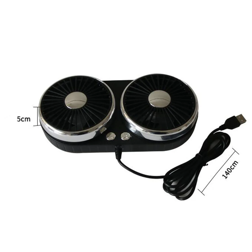 Car Fans USB Powered Cooler  5 Blades Cooling Mini Rotatable Shrink Modeling images - 6