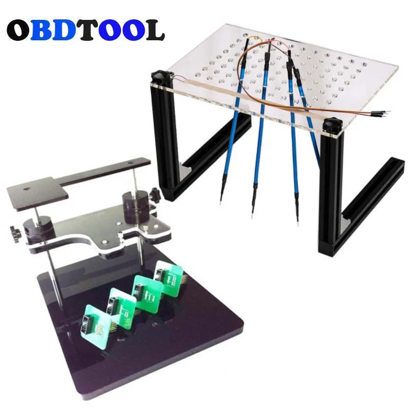 Рамка BDM с адаптерами, набор инструментов для программирования ECU, вспомогательный кронштейн, акриловая доска, прозрачная и видимая сетчатая поддержка