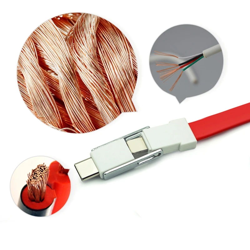 3 в 1 брелок Usb Магнитный зарядный кабель синхронизации данных для Iphone Android type C