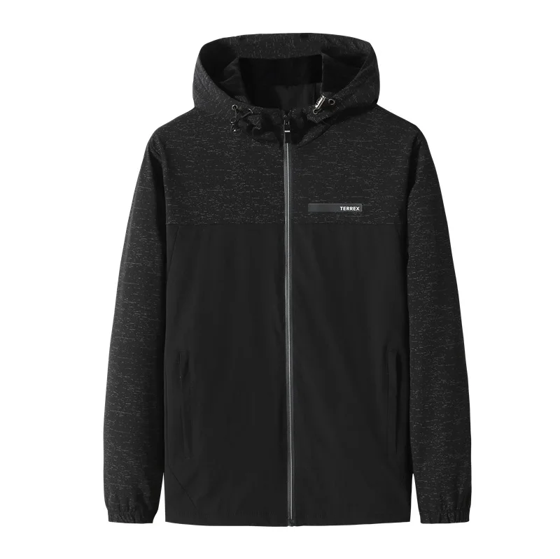 

Autumn and winter thick men's fattening plus size fashion casual hooded Plush jacket thick coat