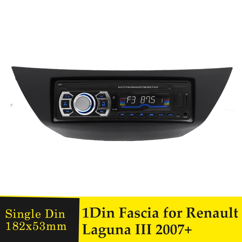1 Din Автомобильная DVD CD панель Fascia Для RENAULT Laguna III 2007 + Радио стерео рамка медиаплеер