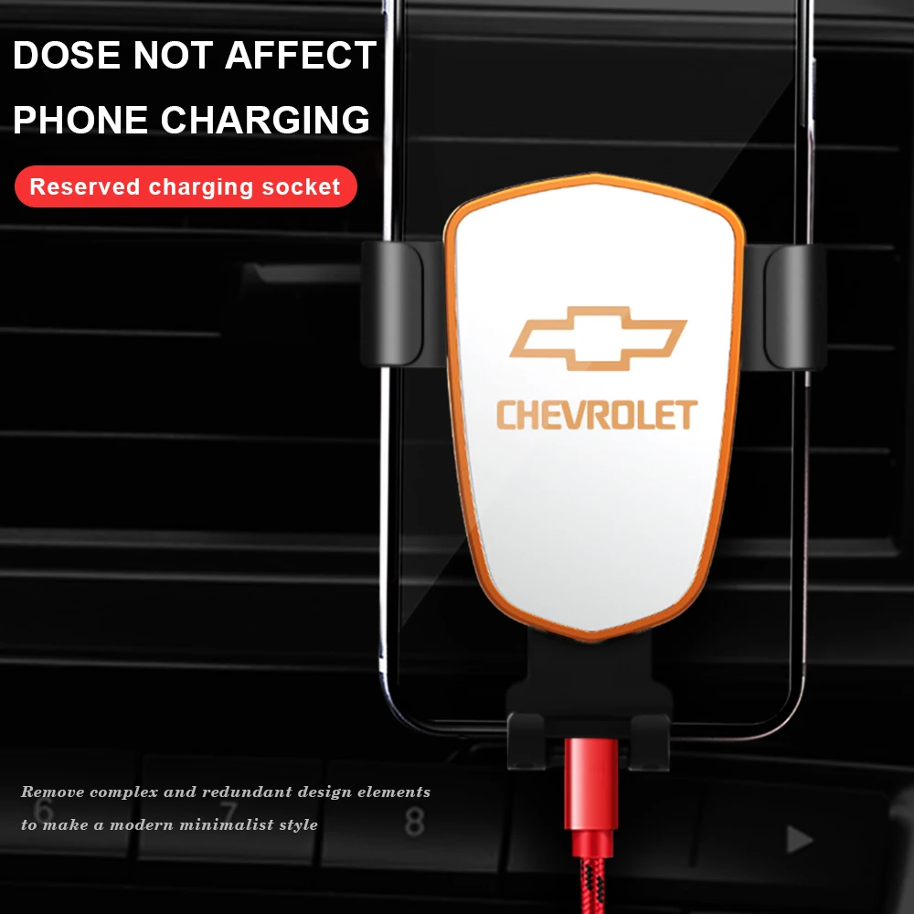 

Universal Gravity Car Phone Holder GPS Support Air Vent Clip Mount Mobile Phone Stand For Chevrolet Captiva Trax Aveo Spark Bolt
