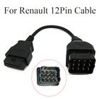 OBD 2 кабель для Renault 12 Pin OBD2 OBDII Автомобильный Кабель для AUTOCOM CDP Trucks диагностический инструмент адаптер Соединительный Удлинительный кабель