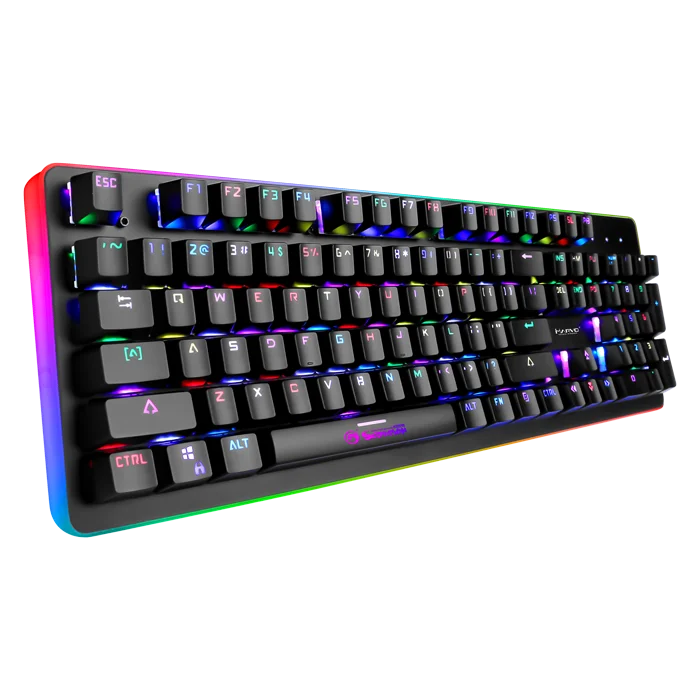 MARVO KG954G игровая клавиатура, цветная(RGB) Подсветка игровая Проводная клавиатура с USB мембранная клавиатура для настольного компьютера