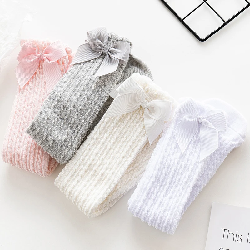 Nuevos accesorios para beb&eacute;s, calcetines para beb&eacute;s reci&eacute;n nacidos, calcetines hasta la rodilla para ni&ntilde;os, accesorios para beb&eacute;s de 1 a 10 a&ntilde;os-3