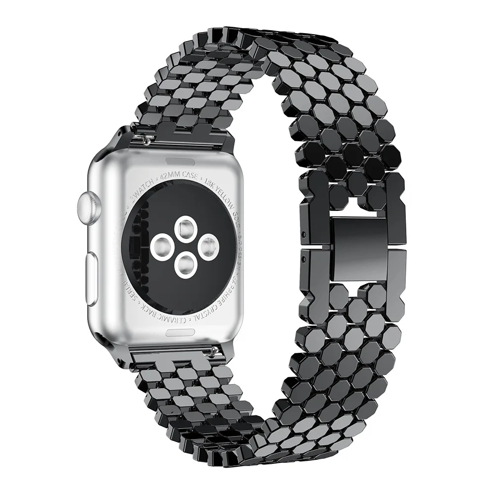 Ремешок для Apple Watch Band 38 мм 42 ремешок из нержавеющей стали сменные полосы iWatch Series 1 2