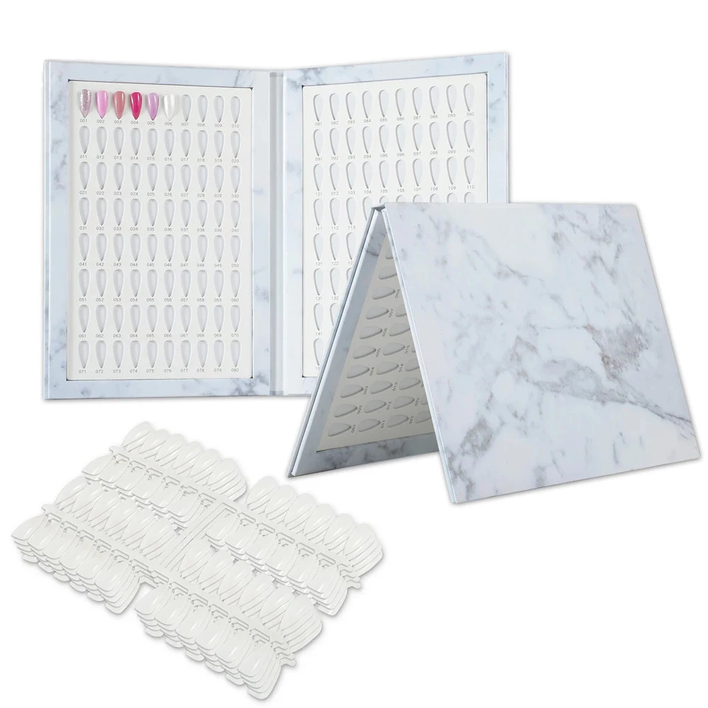 Накладные ногти Цвет книга Дисплей доска Гель лак для нейл арта карты диаграмма