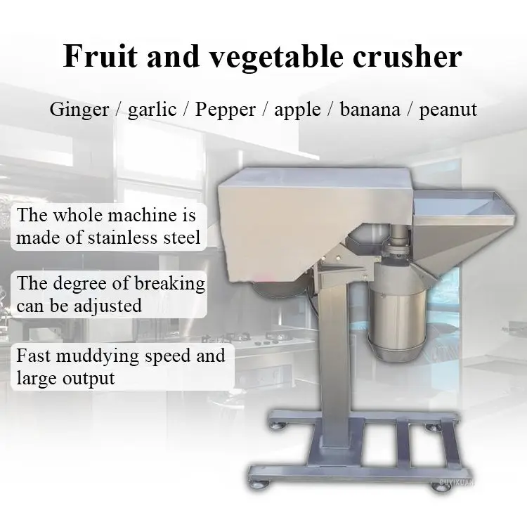 

Commercial small pepper crusher ginger garlic mashed spinach fruit and vegetable masher multifunctional crusher