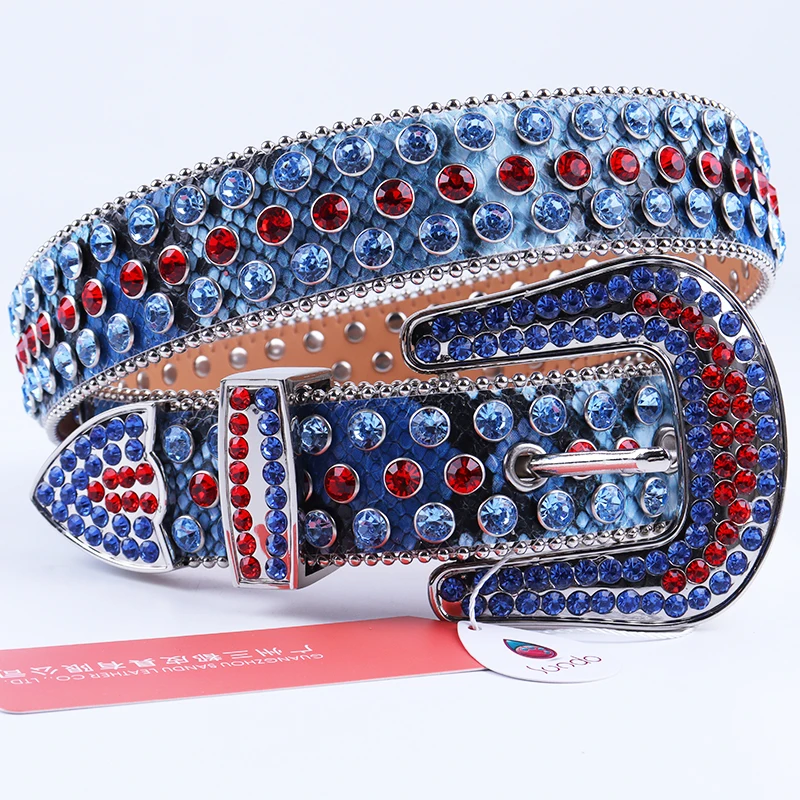 

Ladies Western Rhinestone Cowgirl Leather Belt Luxury Waist Alloy Buckle Belt For Men Fashion Crystal Studded Belt Women Jeans