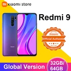 Смартфон Xiaomi Redmi 9, 3 ГБ 32 ГБ4 ГБ 64 ГБ, глобальная версия, Восьмиядерный процессор Helio G80, четыре камеры 13 МП, экран 6,53 дюйма FHD +, 5020 мАч, RU